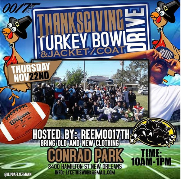 Reem0017th Thanksgiving Turkey Bowl and Jacket/Coat Drive