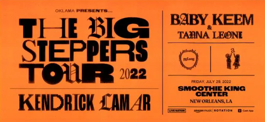 Kendrick Lamar bringing global 'Big Steppers Tour' to New Orleans this  summer